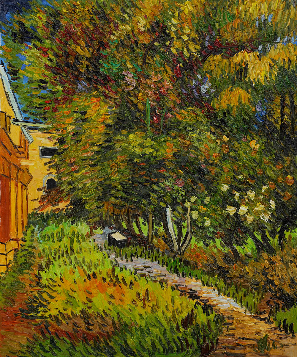 Asylum and Garden - Van Gogh Painting On Canvas